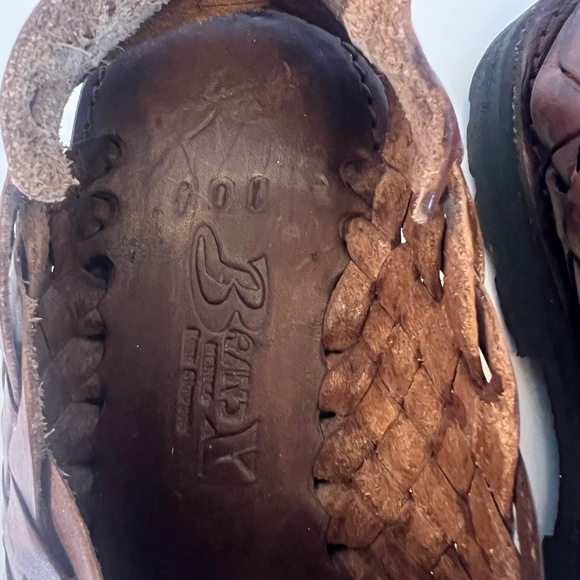 Brand X Men's Leather Huraches, Made in Mexico,  Men's Size 10 - Picture 9 of 9
